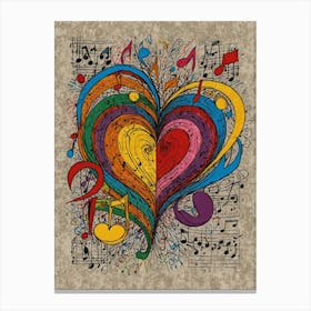 Heart Of Music 29 Canvas Print