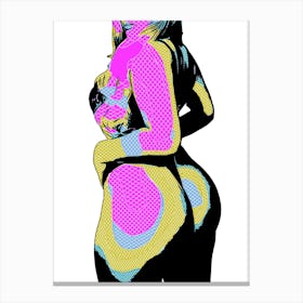 Abstract Geometric Sexy Woman (32) 1 Canvas Print