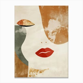 Abstract Woman'S Face 19 Canvas Print