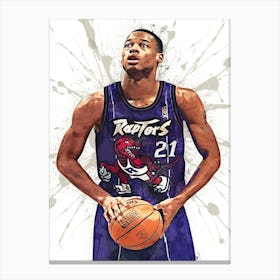 Marcus Camby Toronto Raptors Canvas Print