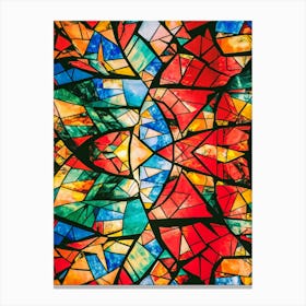 Stained Glass Background Canvas Print