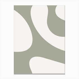 Sage Minimalist Abstract Canvas Print