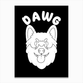 Dawg Shiba Inu Canvas Print