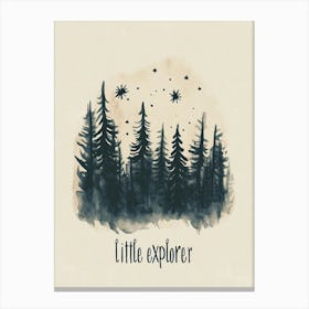 Little Explorer Canvas Print