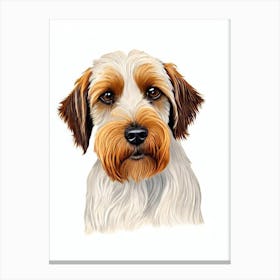 Wirehaired Pointing Griffon Illustration dog Canvas Print