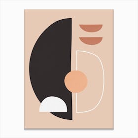 Composition of semicircles 1 Canvas Print