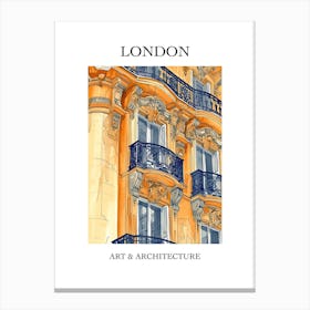 London Travel And Architecture Poster 2 Canvas Print