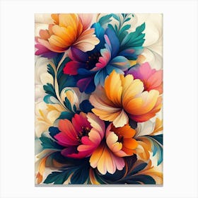 Colorful Flowers Canvas Print