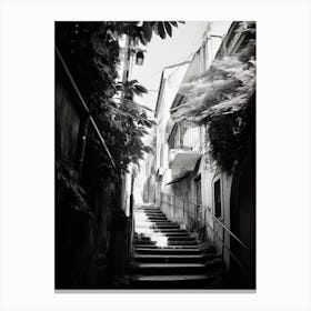 Sorrento, Italy, Black And White Photography 2 Canvas Print