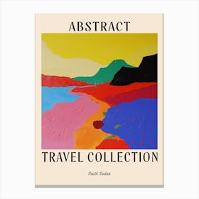 Abstract Travel Collection Poster South Sudan 1 Canvas Print