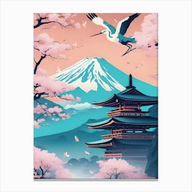 Fuji Stork 1 Canvas Print