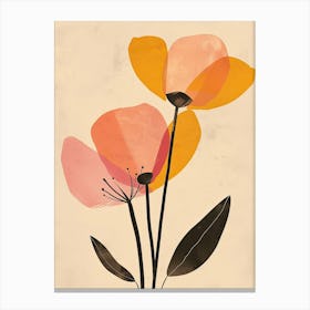 Cairo Flower Market Boho Minimalist Style 1 Canvas Print