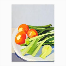 Celery 3 Tablescape vegetable Canvas Print