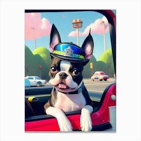 Boston Terrier-Reimagined 97 Canvas Print