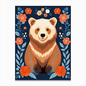 Baby Animal Illustration  Bear 13 Canvas Print