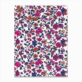 Inspiring Floral London Fabrics Floral Pattern 1 Canvas Print