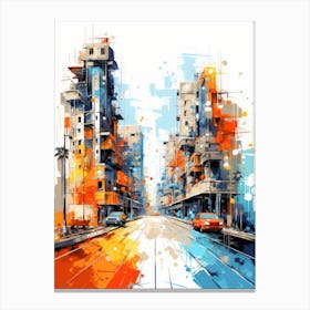 Abstract City Painting 1 Canvas Print