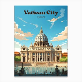 Vatican City Europe Architecture Travel Art Canvas Print