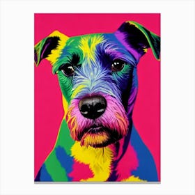 Irish Terrier Andy Warhol Style dog Canvas Print