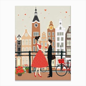 Love in Amsterdam Canvas Print Canvas Print