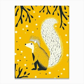 Yellow Skunk 1 Canvas Print