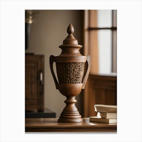 Wooden Urn Canvas Print