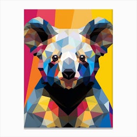 Koala Abstract Pop Art 1 Canvas Print