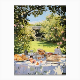 Picnic In The Garden - expressionism Canvas Print