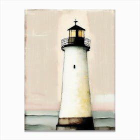 Lighthouse Symbol 1, Abstract Painting Canvas Print