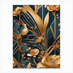 Gold Wallpaper Canvas Print