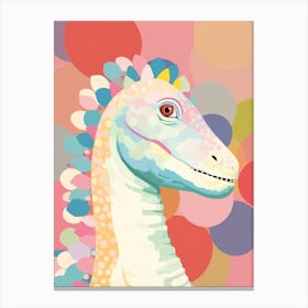 Colourful Dinosaur Iguanodon 2 Canvas Print