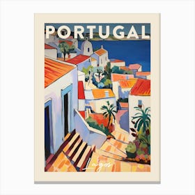 Lagos Portugal 1 Fauvist Painting  Travel Poster Canvas Print