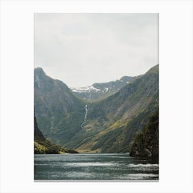 Mountain Fjord Scenery Canvas Print