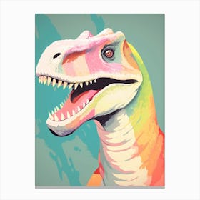 Colourful Dinosaur Camarasaurus 3 Canvas Print