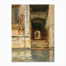 Venetian Passageway, John Singer Sargent Canvas Print
