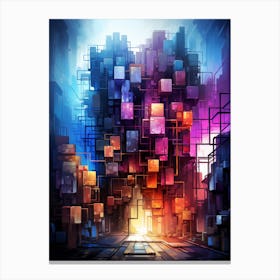 Cube City Canvas Print