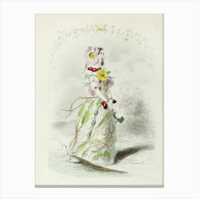 Lady In A Dress Canvas Print