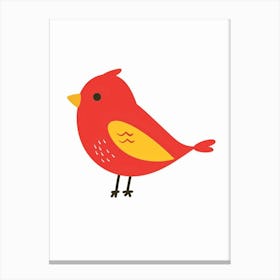 Red Bird Canvas Print