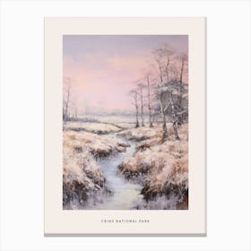 Dreamy Winter National Park Poster  Crins National Park France 2 Canvas Print