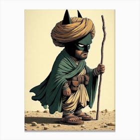 Batman In The Desert Canvas Print