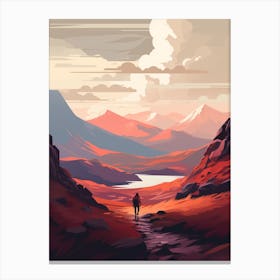 The West Highland Line Scotland 7 Hiking Trail Landscape Canvas Print