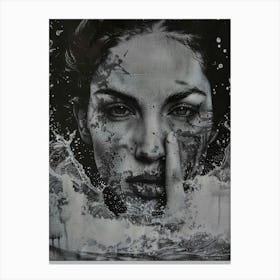 Water Splash'' Canvas Print