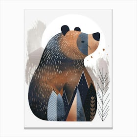 Bear In The Forest 4 Canvas Print