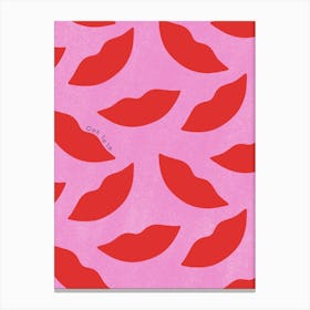 Pink & Red Ooh La La Canvas Print
