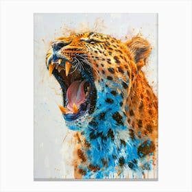 Leopard Roar Canvas Print