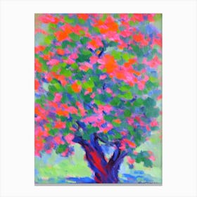 Juniper tree Abstract Block Colour Canvas Print