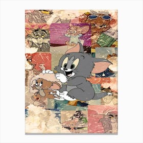 Tom And Jerry 2 Canvas Print