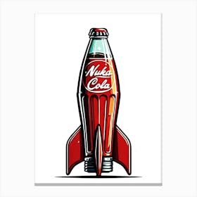 Nake Cola Rocket Canvas Print