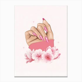 Pink Nails Canvas Print Canvas Print