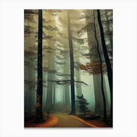 Foggy Forest 3 Canvas Print
